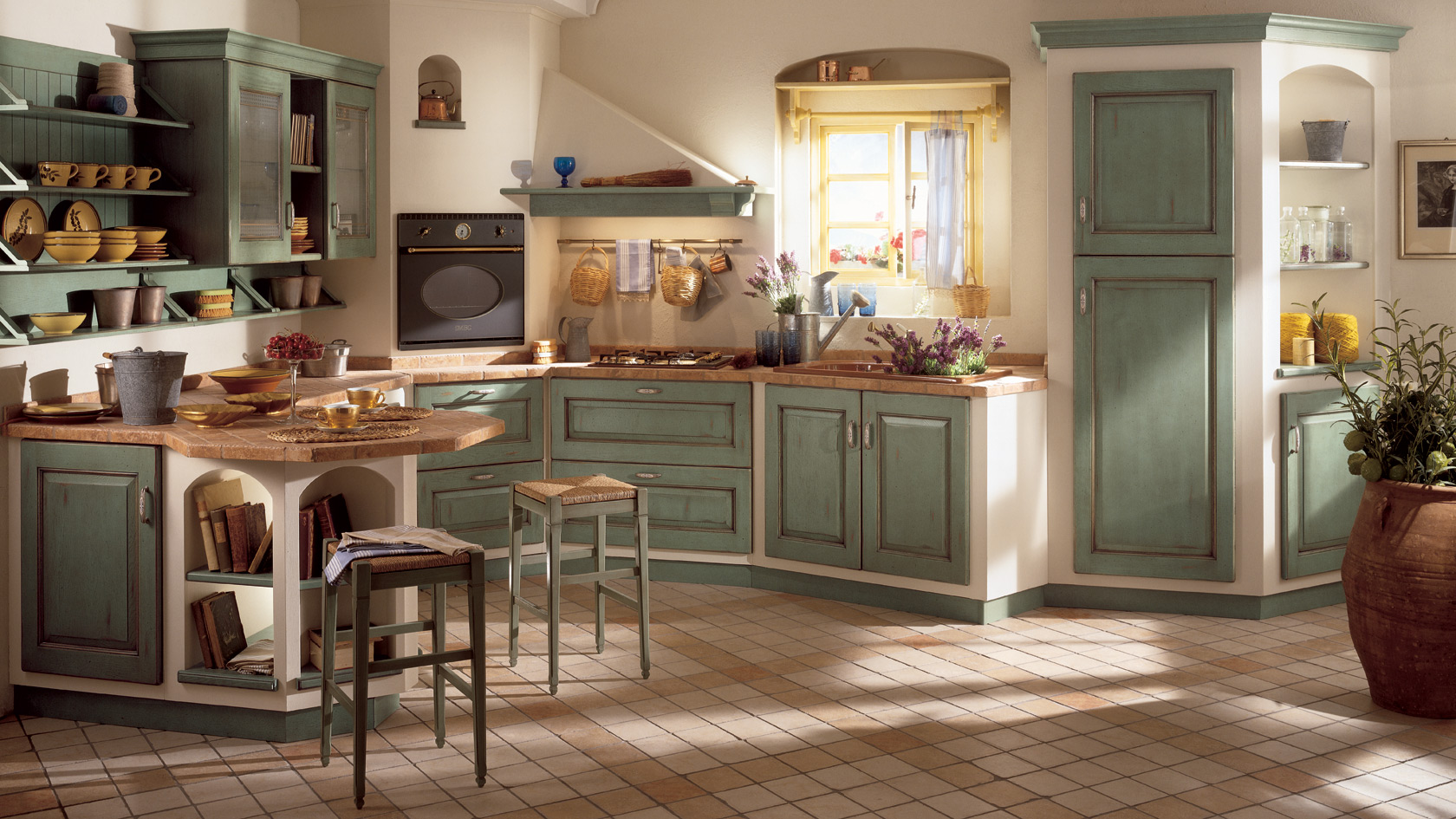 Los mejores colores para la cocina en verano - Murelli Cucine