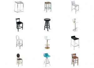 taburetes de diseño italiano scavolini